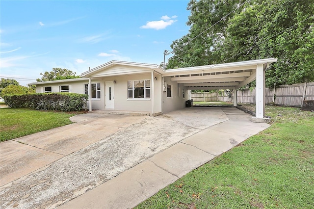 1204 Marie Ave, Apopka, FL 32703 - ranch-style home featuring an attached carport, driveway, and stucco siding