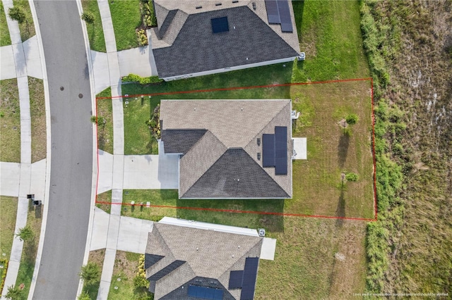 873 Daring Dr, Davenport, FL 33837 - aerial view of property and surrounding area featuring property parcel outlined