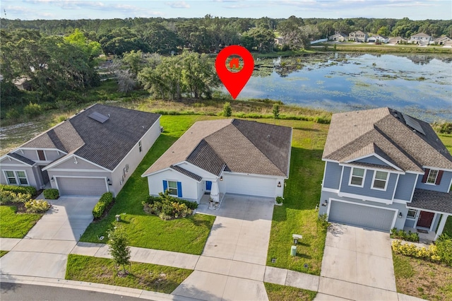 873 Daring Dr, Davenport, FL 33837 - aerial view of property and surrounding area with a large body of water