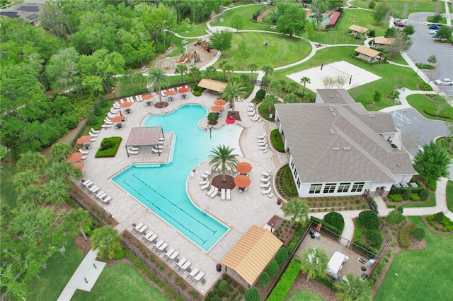 1565 Diamond Loop Dr, Kissimmee, FL 34744 - bird's eye view of a pool area