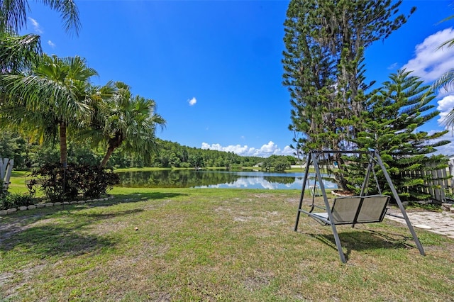 14566 Quail Trail Cir, Orlando, FL 32837 - view of grassy yard featuring a water view