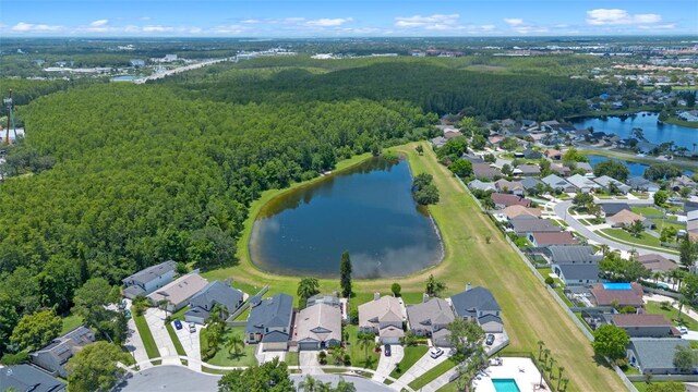 14566 Quail Trail Cir, Orlando, FL 32837 - aerial view of property's location featuring a nearby body of water and nearby suburban area