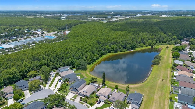 14566 Quail Trail Cir, Orlando, FL 32837 - aerial view of property's location featuring a forest and a large body of water