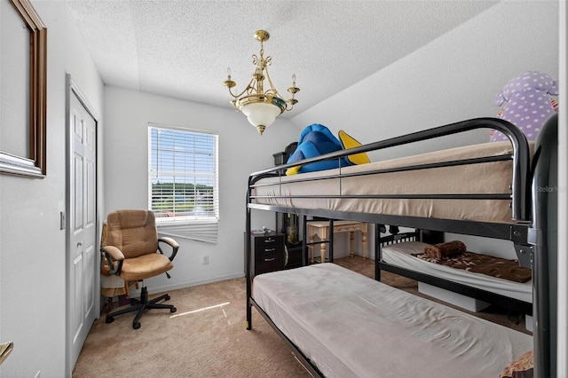 2076 Shannon Lakes Blvd, Kissimmee, FL 34743 - bedroom with carpet floors, a textured ceiling, and a closet