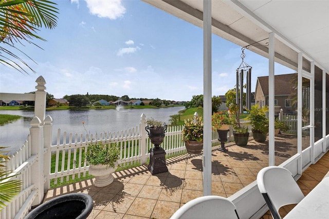2076 Shannon Lakes Blvd, Kissimmee, FL 34743 - view of patio / terrace with a water view
