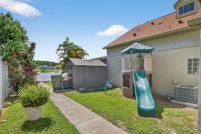 2076 Shannon Lakes Blvd, Kissimmee, FL 34743 - view of play area featuring a shed and a yard