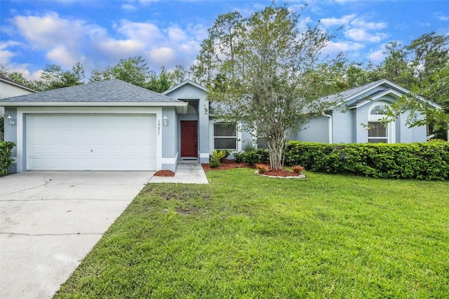 10675 Fairhaven Way, Orlando, FL 32825 - ranch-style home featuring driveway, stucco siding, and a front lawn