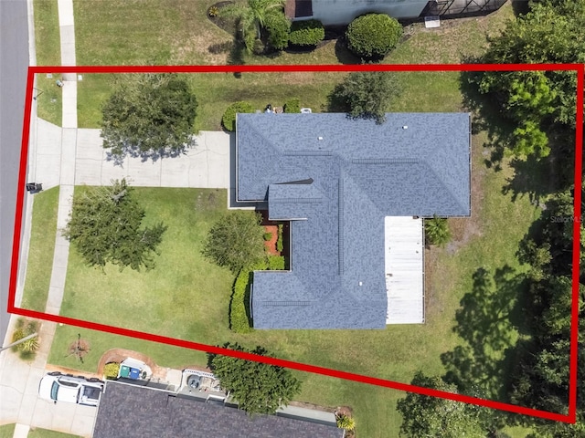 10675 Fairhaven Way, Orlando, FL 32825 - view from above of property with property parcel outlined
