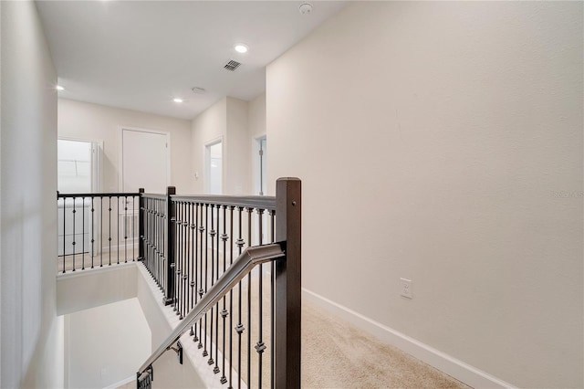 1246 Payne Stewart Dr, Davenport, FL 33896 - corridor featuring an upstairs landing, carpet, and recessed lighting