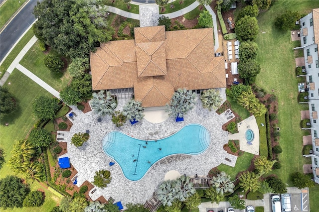 1246 Payne Stewart Dr, Davenport, FL 33896 - drone / aerial view of a pool area