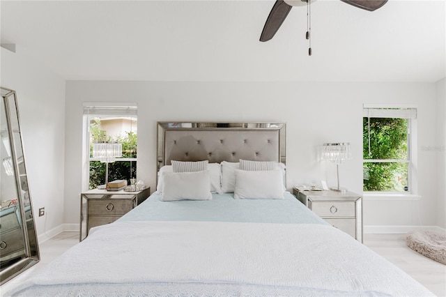 9285 Wickham Way, Orlando, FL 32836 - bedroom featuring baseboards and a ceiling fan