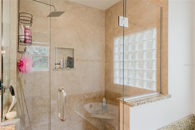 9285 Wickham Way, Orlando, FL 32836 - bathroom with a shower stall, healthy amount of natural light, and a bath