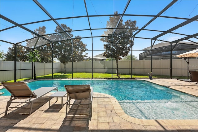 13924 Jomatt Loop, Winter Garden, FL 34787 - view of pool with a patio, a fenced backyard, and glass enclosure