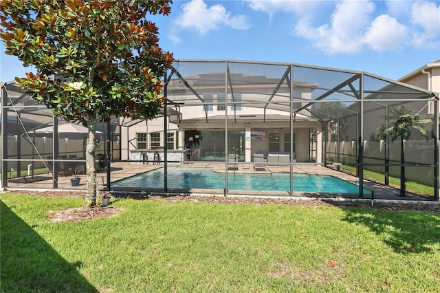 13924 Jomatt Loop, Winter Garden, FL 34787 - rear view of house featuring a patio and glass enclosure