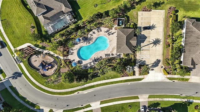 13924 Jomatt Loop, Winter Garden, FL 34787 - aerial view of property and surrounding area with a pool area