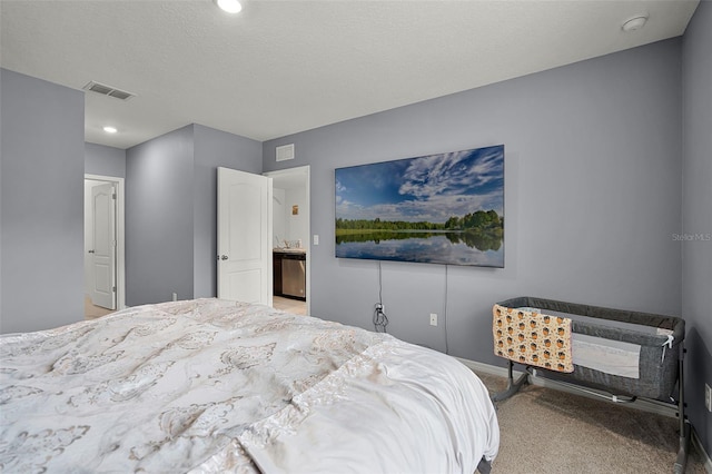 1351 Fox Squirrel Dr, Davenport, FL 33897 - bedroom with carpet floors, recessed lighting, and a textured ceiling
