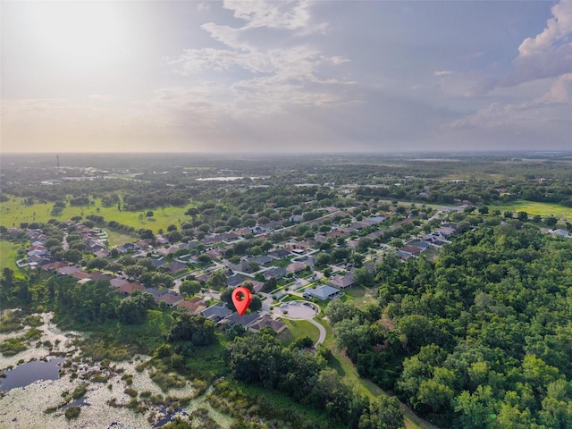 544 Lake Sumner Dr, Groveland, FL 34736 - aerial view of property's location with nearby suburban area and a nearby body of water