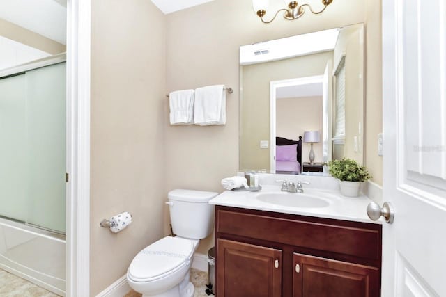 4123 Oaktree Dr, Davenport, FL 33837 - ensuite bathroom with vanity and enclosed tub / shower combo