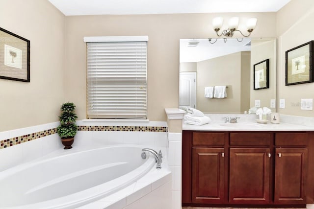 4123 Oaktree Dr, Davenport, FL 33837 - bathroom featuring vanity and a bath