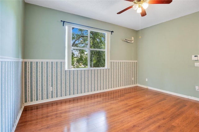 2794 Cullens Ct, Ocoee, FL 34761 - empty room featuring a ceiling fan and wood finished floors