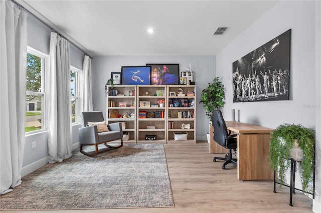 17676 Passionflower Cir, Clermont, FL 34714 - office space featuring wood finished floors and recessed lighting