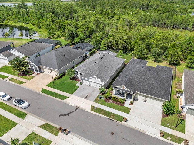 17676 Passionflower Cir, Clermont, FL 34714 - aerial view of a nearby body of water and a heavily wooded area