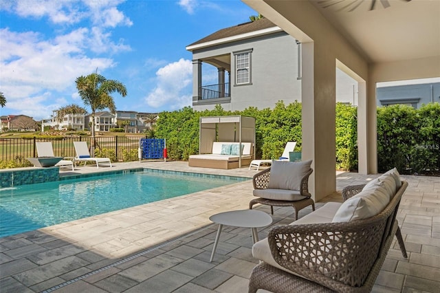1526 Euston Dr, Reunion, FL 34747 - view of pool featuring a patio area and an outdoor hangout area