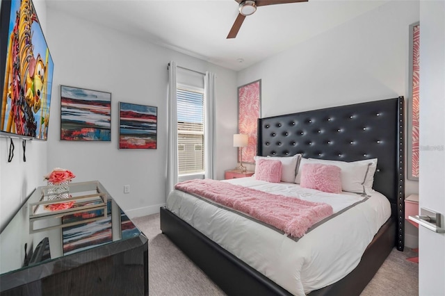 1526 Euston Dr, Reunion, FL 34747 - carpeted bedroom featuring ceiling fan and baseboards
