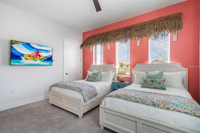 1526 Euston Dr, Reunion, FL 34747 - bedroom with carpet floors and ceiling fan