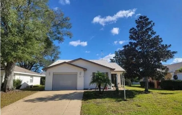 1626 Willow Run, Sebring, FL 33872 - ranch-style home with concrete driveway, a garage, and a front yard
