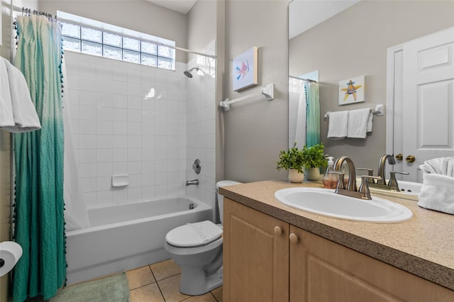 2222 Wyndham Palms Way, Kissimmee, FL 34747 - bathroom with vanity, shower / bath combination with curtain, and tile patterned flooring