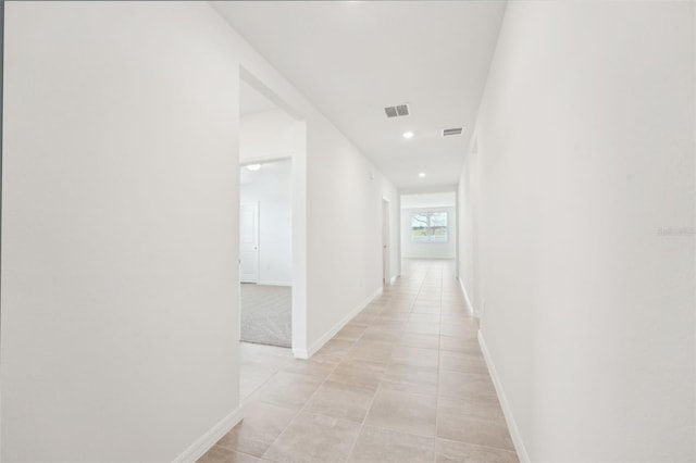 1349 Oak Valley Dr, Auburndale, FL 33823 - hall with light tile patterned flooring and recessed lighting