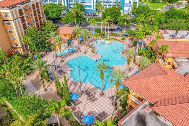 12527 Floridays Resort Dr Unit E104, Orlando, FL 32821 - bird's eye view of a pool