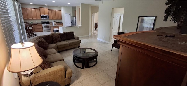 844 Suffolk Pl, Davenport, FL 33896 - living area with light tile patterned floors and recessed lighting