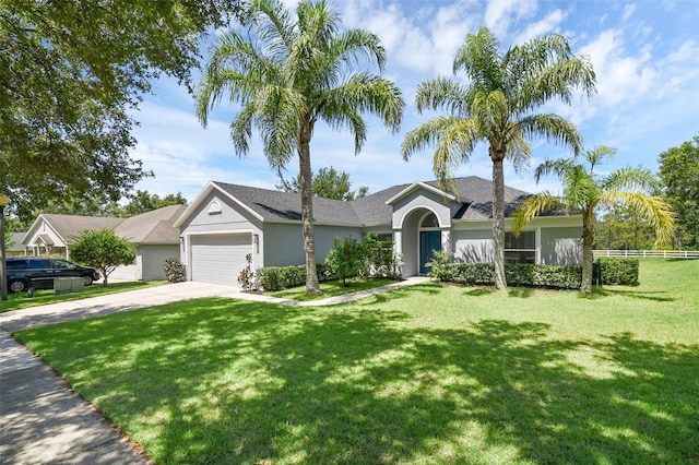 189 Blackstone Creek Rd, Groveland, FL 34736 - ranch-style home featuring an attached garage, driveway, and stucco siding