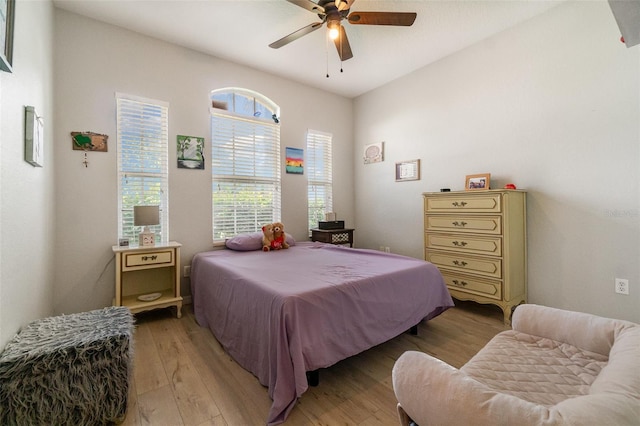 3896 Esplanade Ave, Port Orange, FL 32129 - bedroom featuring light wood-style floors and a ceiling fan