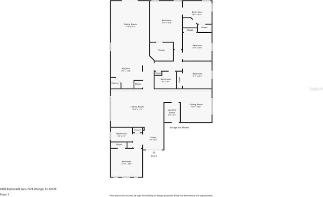 3896 Esplanade Ave, Port Orange, FL 32129 - view of room layout