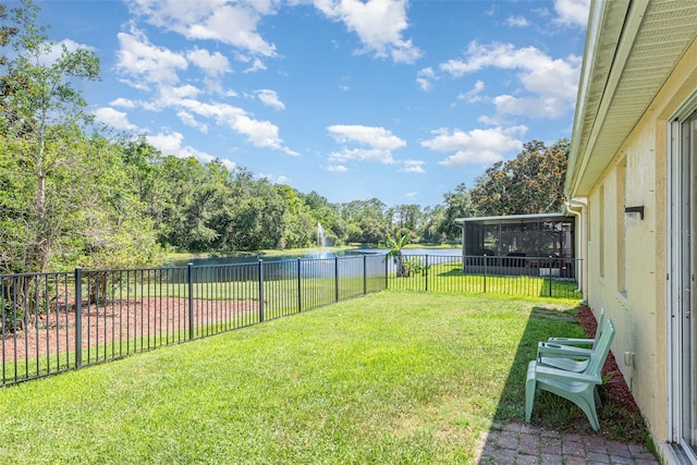 3896 Esplanade Ave, Port Orange, FL 32129 - fenced backyard featuring a water view
