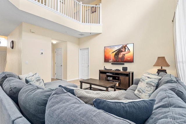 1428 Solana Cir, Davenport, FL 33897 - living room with a towering ceiling and light colored carpet