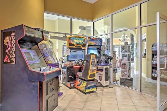 1428 Solana Cir, Davenport, FL 33897 - game room with tile patterned flooring