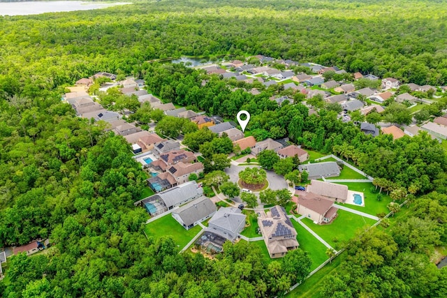 1646 Song Sparrow Ct, Sanford, FL 32773 - aerial perspective of suburban area featuring a forest