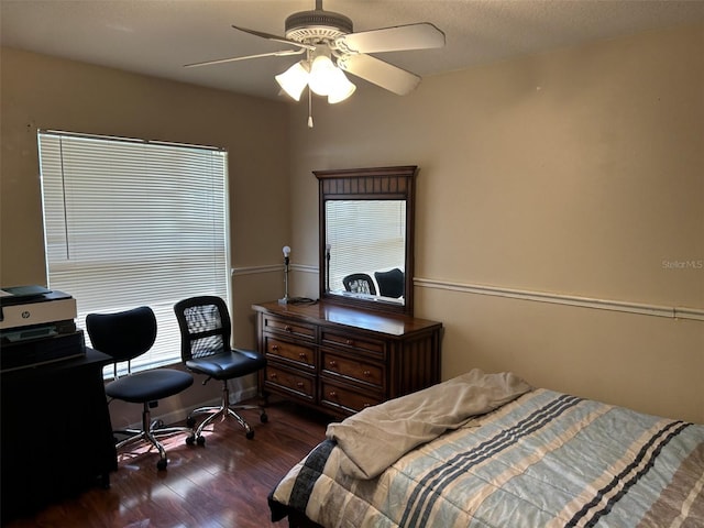 13000 Sandy Pine Ln, Clermont, FL 34711 - bedroom featuring wood finished floors and ceiling fan