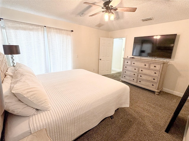 150 Barefoot Beach Way, Kissimmee, FL 34746 - bedroom featuring a textured ceiling, carpet flooring, and ceiling fan