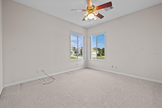 5339 Pond Crossing Pl, Leesburg, FL 34748 - spare room with carpet flooring and a ceiling fan