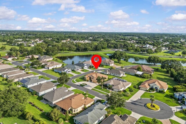 5339 Pond Crossing Pl, Leesburg, FL 34748 - aerial view of residential area with a nearby body of water