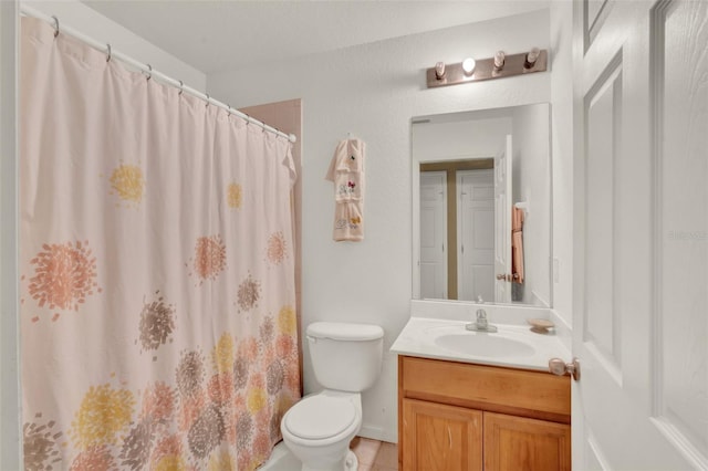 501 Lake Cummings Way, Lake Alfred, FL 33850 - full bathroom featuring vanity, a shower with curtain, and tile patterned floors