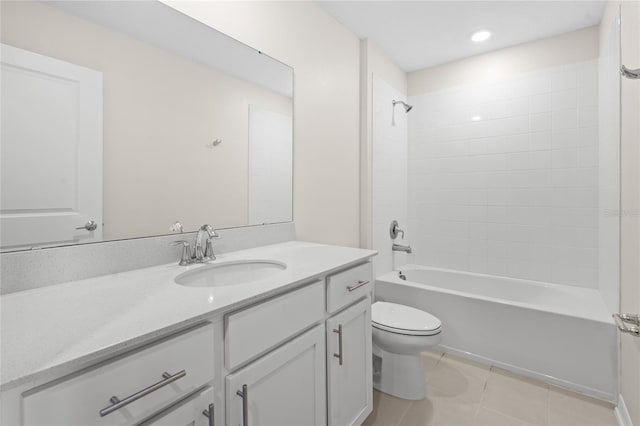 2817 Muller Oak Loop, Ocoee, FL 34761 - bathroom with vanity, tile patterned flooring, and bathtub / shower combination