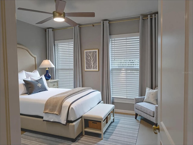2729 Gabel Oak Dr, North Port, FL 34289 - bedroom with multiple windows and a ceiling fan
