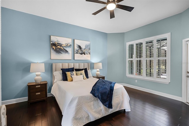 315 Lake Rd, Lake Mary, FL 32746 - bedroom featuring wood-type flooring and ceiling fan