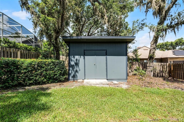 315 Lake Rd, Lake Mary, FL 32746 - view of shed featuring a fenced backyard